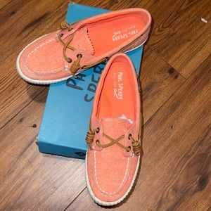 Canvas Sperry Slip Ons